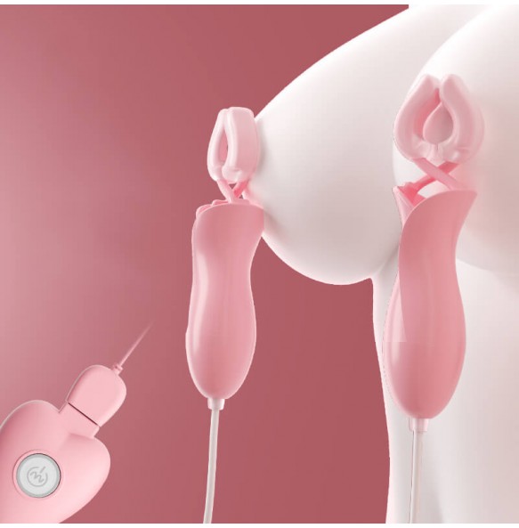 MizzZee - Remote Control Breast Clip (Chargeable - Pink)